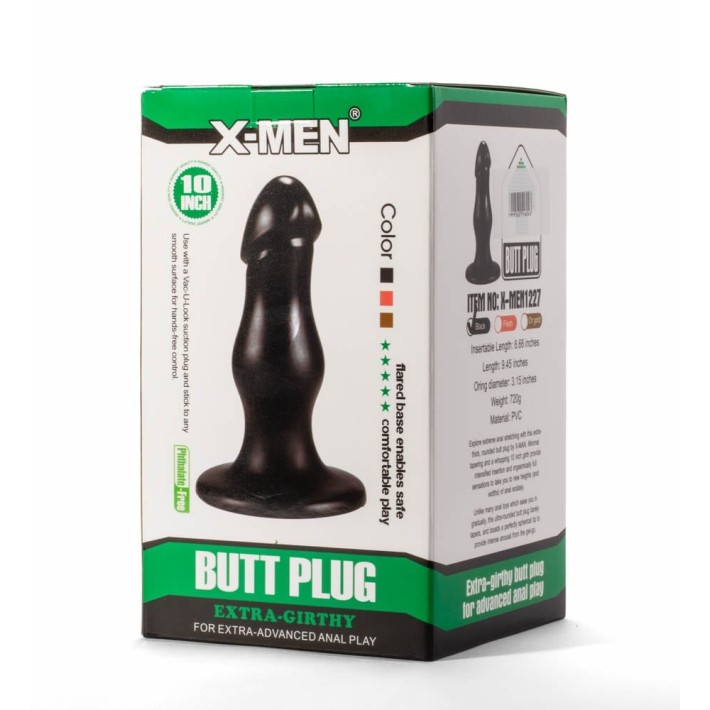 Dop Anal Xxl Extra Girthy, Negru, 22 Cm 4
