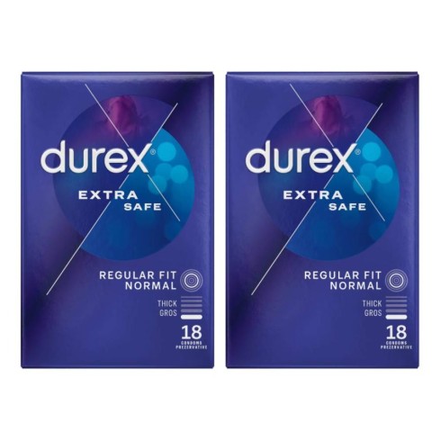 servetel, Pachet Prezervative Durex Extra Safe 2x18, 36 Bucati , pasiune.ro