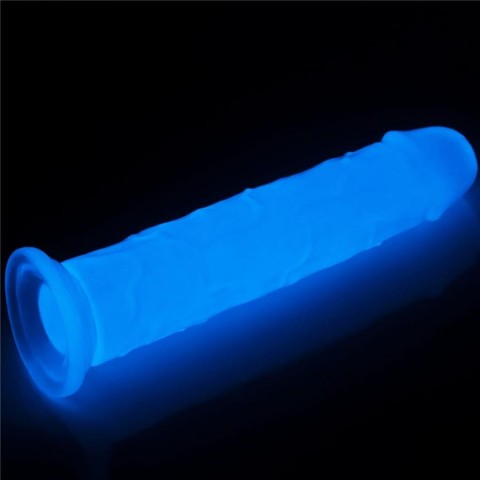Pagina 3 - Dildouri Realistice,  Dildo Clasic Fosforescent Lumino Play, Alb, 20 Cm, pasiune.ro