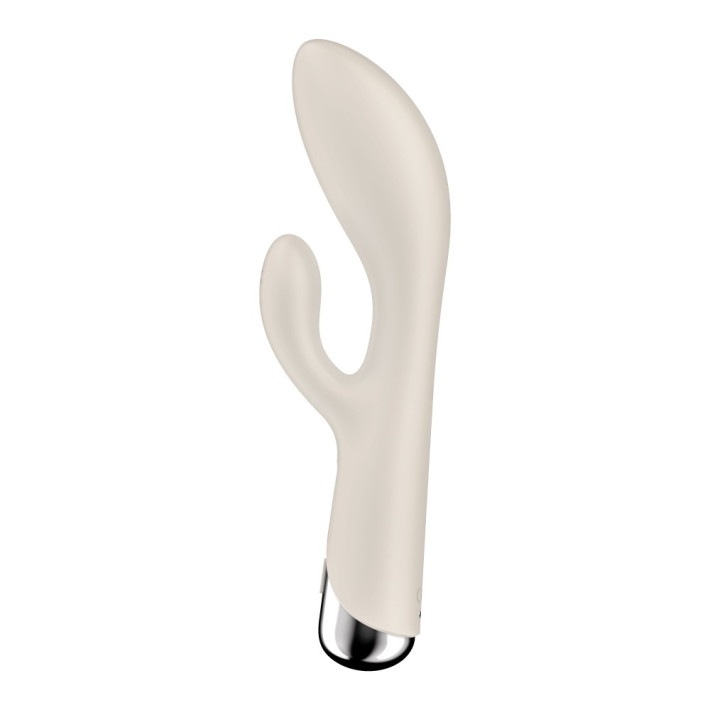 Vibrator Cu Rotatii Spinning Rabbit 1, Ivory, 20 Cm 3