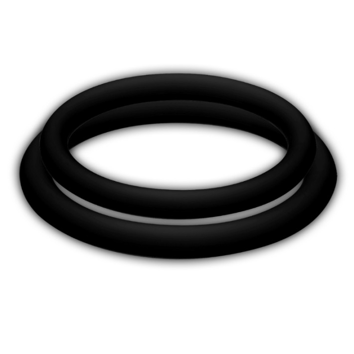 Set 2 Inele Penis Potenzduo M, Negru 2