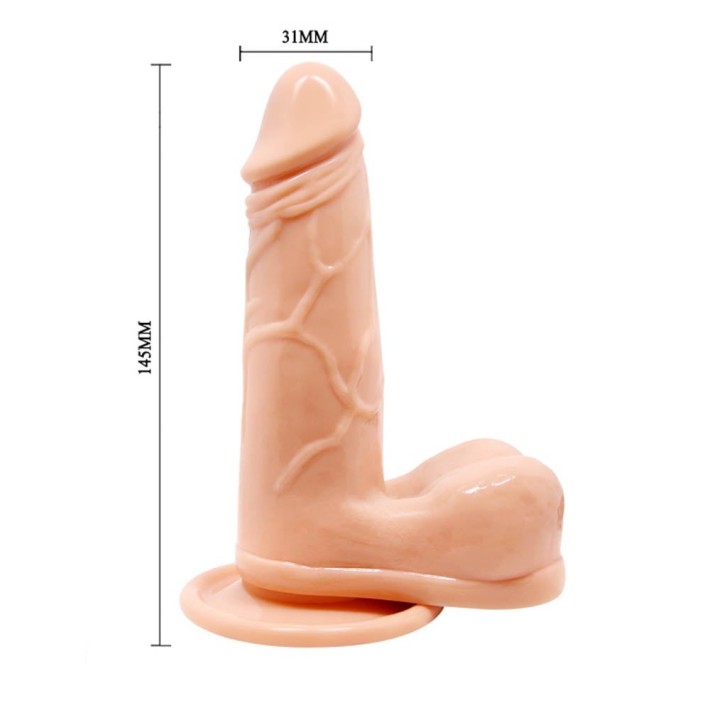 Vibrator Realistic Barbara Genie, Natural, 14.5 Cm 5