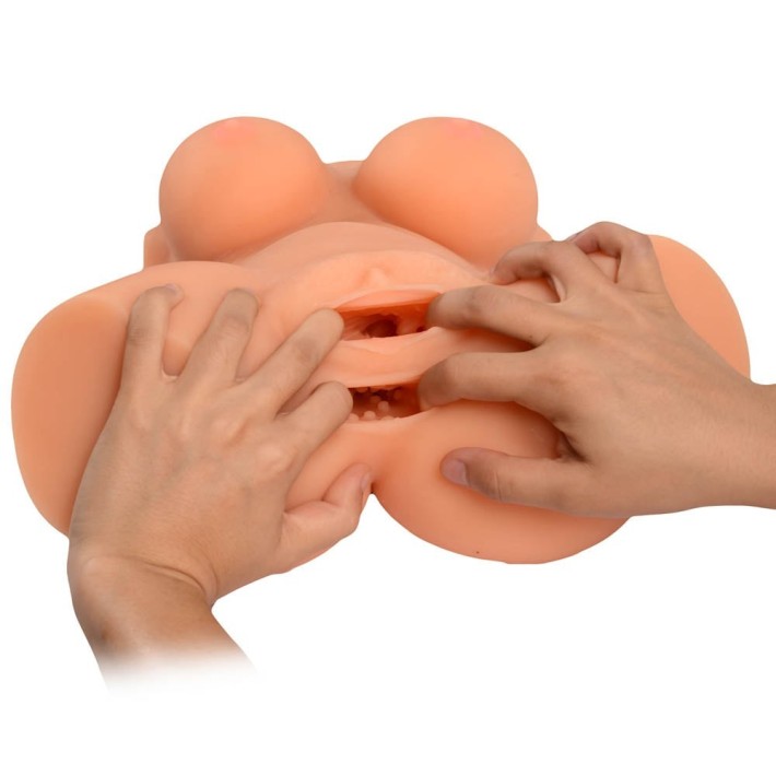 Masturbator 2-in-1 Vagin+anus Emma Half Body Sex Doll 4
