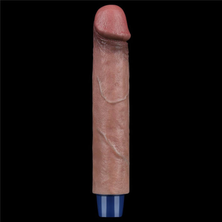 Vibrator Reincarcabil Real Softee, Brun Deschis, 22.5 Cm 8