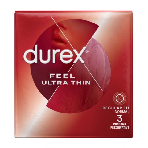 Durex, Prezervative Durex Feel Ultra Thin 3 Buc, pasiune.ro