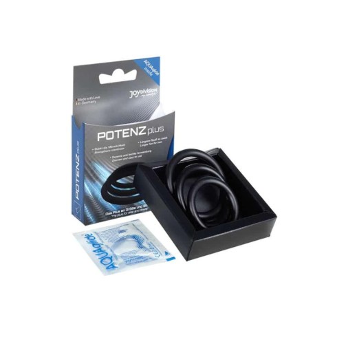 inele, Set 3 Inele Penis Potenzone (s, M, L), Negru, pasiune.ro
