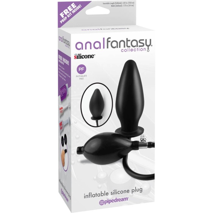 Dop Anal Gonflabil, Negru, 11 Cm 5