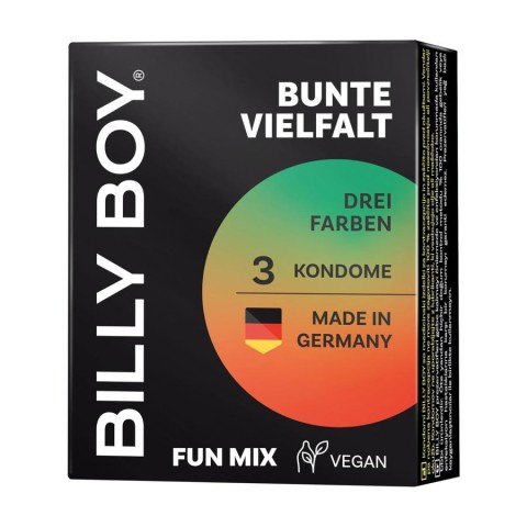 BILLY BOY, Prezervative Billy Boy Fun Mix 3 Buc, pasiune.ro