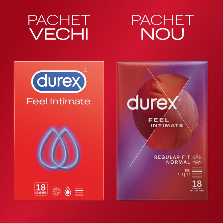 Pachet Prezervative Durex Feel Thin 18 Bucati + Feel Intimate 18 Bucati  3