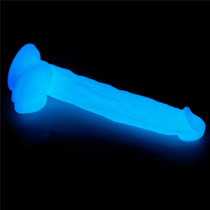Dildo Fosforescent Lumino Play, Alb, 26 Cm 9