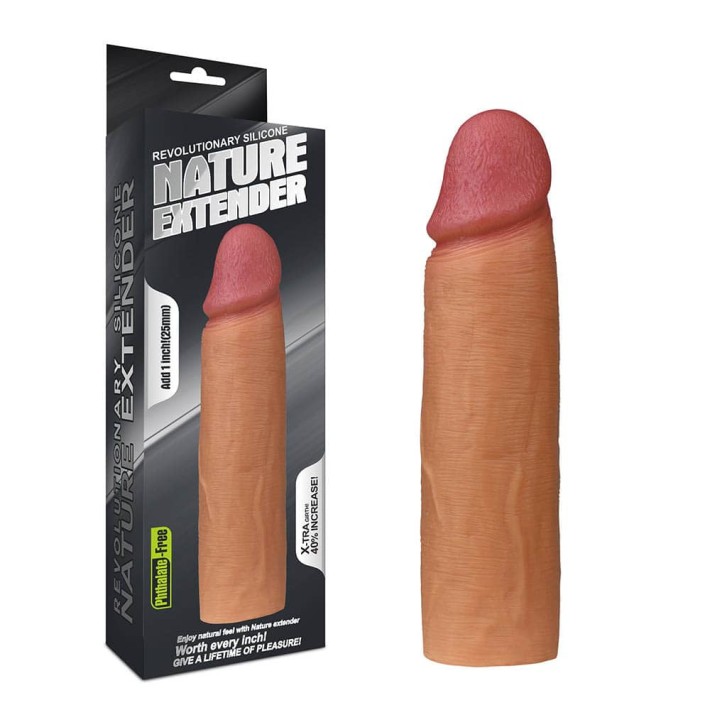 Extensie/manson Penis Revolutionary Silicone Nature Extender, Natural, +2.5 Cm 3