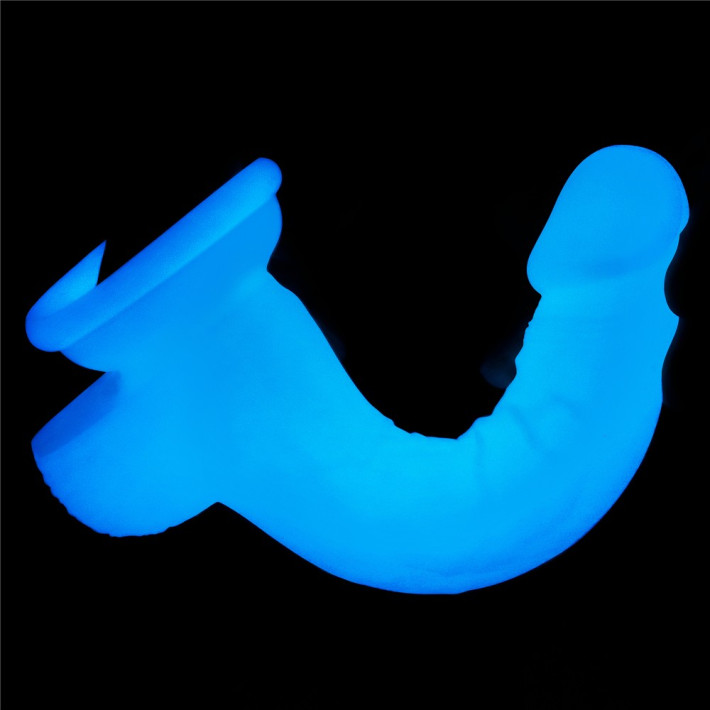 Dildo Fantezie Fosforescent Lumino Play, Alb, 17.5 Cm 13