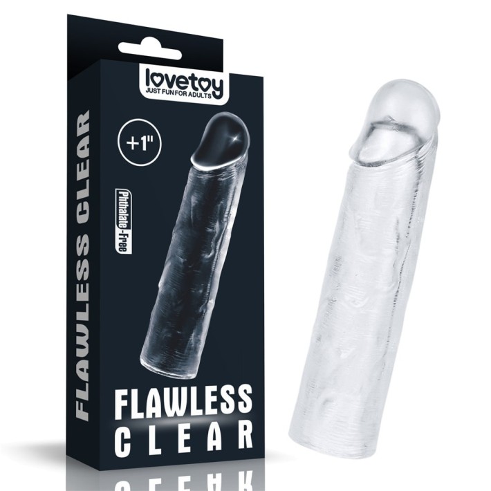 Extensie/manson Penis Flawless Clear Penis Sleeve, Transparent, +2.5 Cm 6