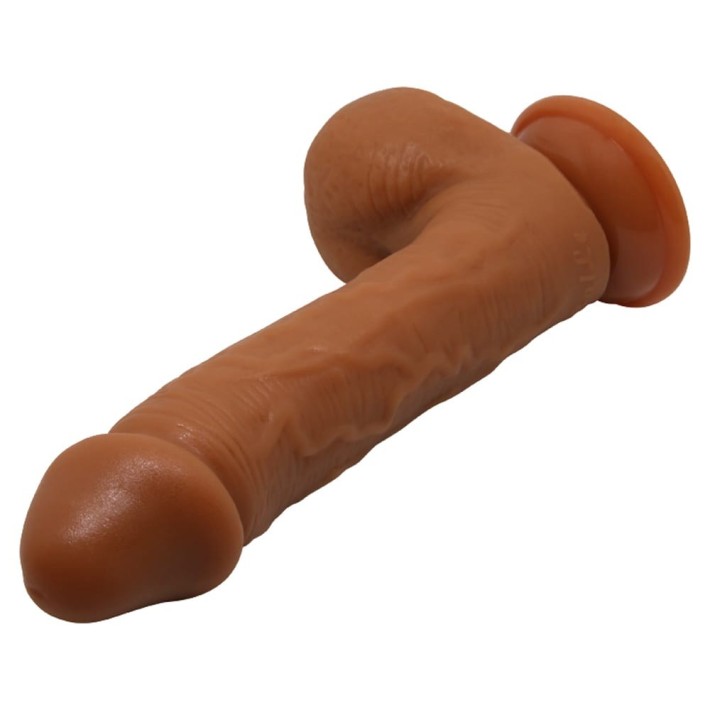 Dildo Clasic Cu Ventuza Beautiful Johnson, Brun, 23 Cm 8