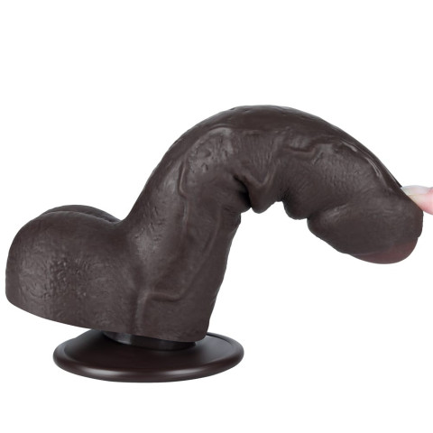 Pagina 9 - Dildouri Realistice, Dildo Realistic Sliding Skin Dual Layer, Brun Inchis, 17.5 Cm, pasiune.ro