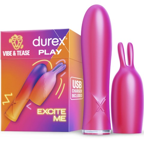 , Mini Vibrator 2 In 1 Durex Vibe & Tease , pasiune.ro