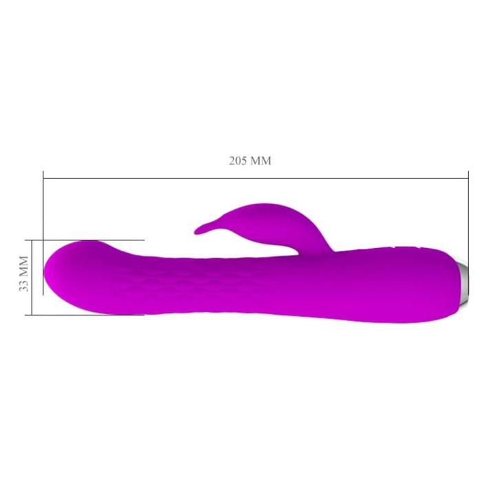 Vibrator Cu Rotatii Molly, Mov, 20.5 Cm 7