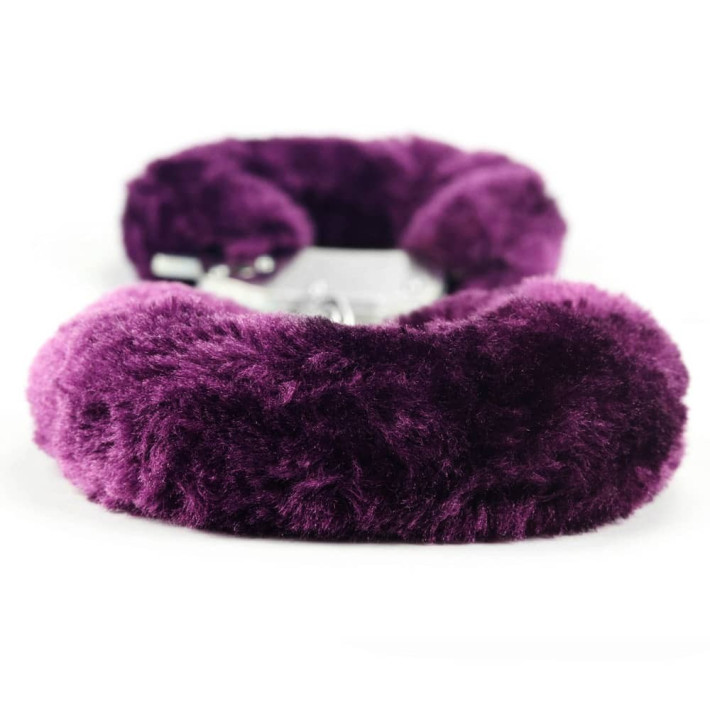 Fetish Pleasure Fluffy Hand Cuffs Purple 4