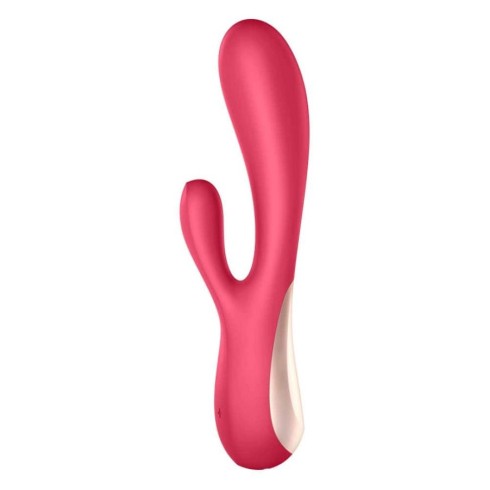 stimulator, Vibrator Rabbit Mono Flex, Rosu, 20 Cm, pasiune.ro