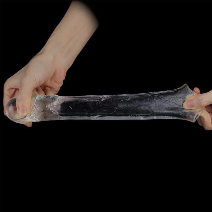 Manson Penis Flawless Clear Penis Sleeve, Transparent,+5 Cm 3