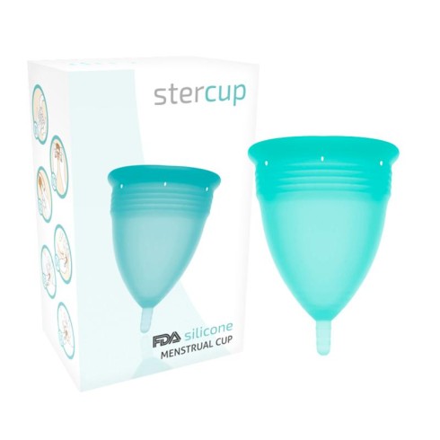 cupa, Cupa Menstruala Silicon Stercup Marimea L Turcoaz, pasiune.ro