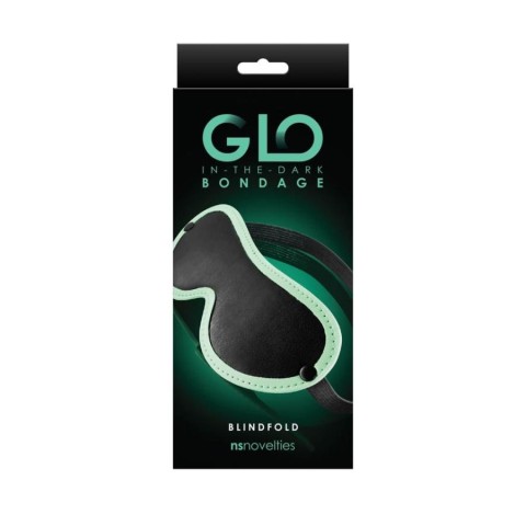 Masti, Masca Pentru Ochi Glo Bondage Blindfold, Negru, pasiune.ro
