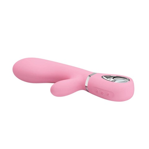 Vibratoare Rabbit, Vibrator Thomas, Roz, 20.5 Cm, pasiune.ro