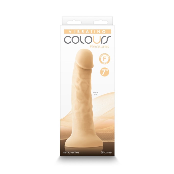 Vibrator Realistic Colours Pleasures, Ivory, 17.5 Cm 3