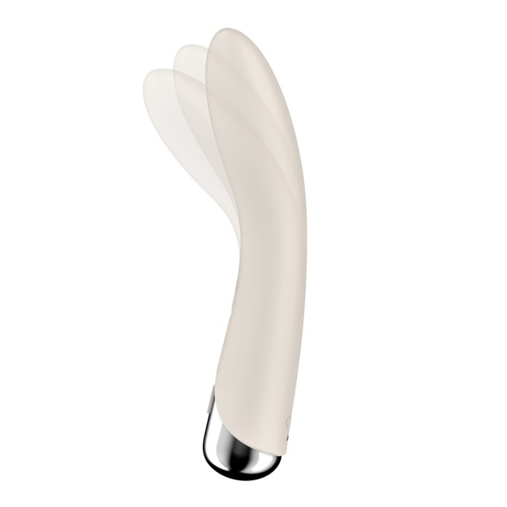 Vibrator Cu Rotatii Spinning Vibe 1, Ivory, 17,8 Cm 2