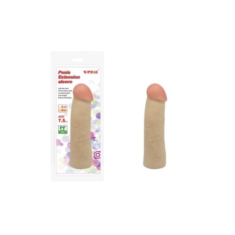 Charmly Toy, Extensie/manson Penis Extension Sleeve No. 2, Natural, 21.5 Cm, pasiune.ro