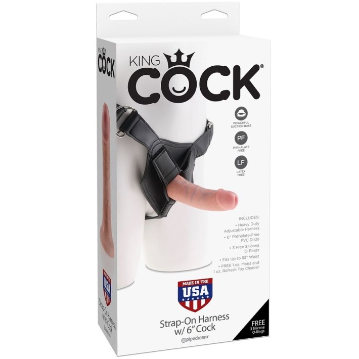 Ham Strap-on Cu Dildo King Cock, Natural, 15 Cm 5