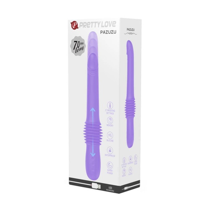 Vibrator Realistic Cu Functie Du-te/vino Pazuzu, Mov 3