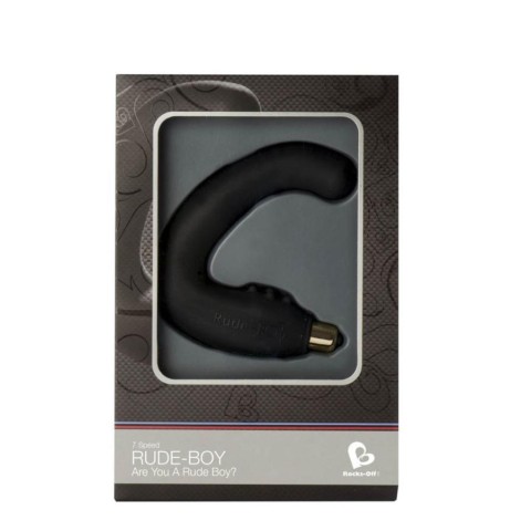 Jucarii Barbati, Vibrator Anal Rude-boy 7 Viteze, Negru, pasiune.ro