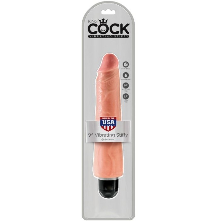 Vibrator Realistic King Cock Stiffy, Natural, 23 Cm 3
