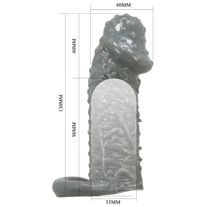 Pretty Love Realistic Penis Sleeve Black Ii 8