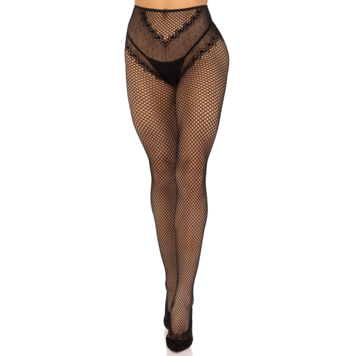 Crotchless Backseam Tights O/s - Black 5