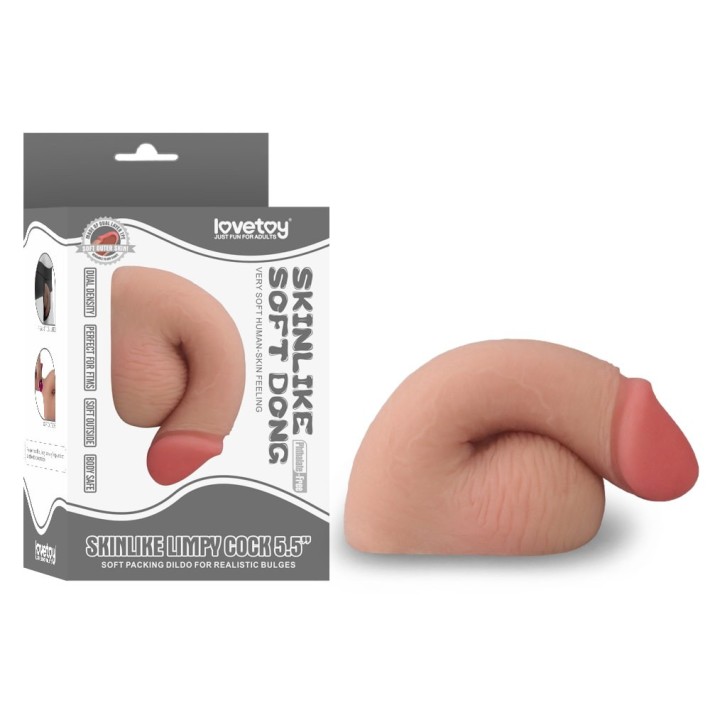 Dildo Ultra-realistic Skinlike Limpy Cock, Natural, 14 Cm 5