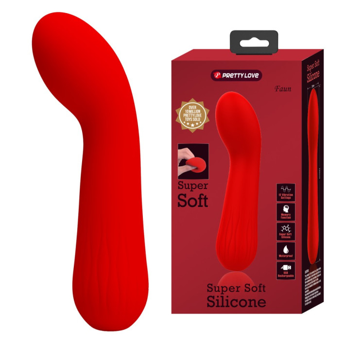 Vibrator Punctul G Faun, Rosu, 15 Cm 4