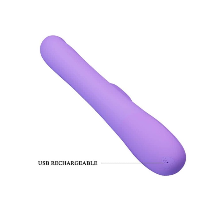 Vibrator Rabbit Cu Rotatii Truman, Lila, 23.5 Cm 3