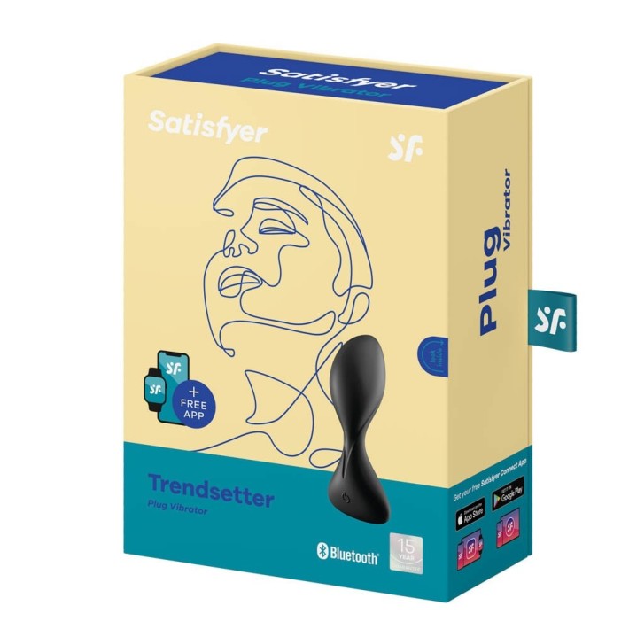 Dop Anal Cu Vibratii Trendsetter, Negru, 11 Cm 5