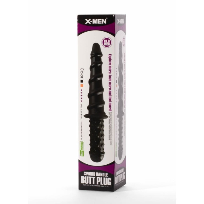 Dop Anal Extra Large Sword Handle I, Negru, 35 Cm 4