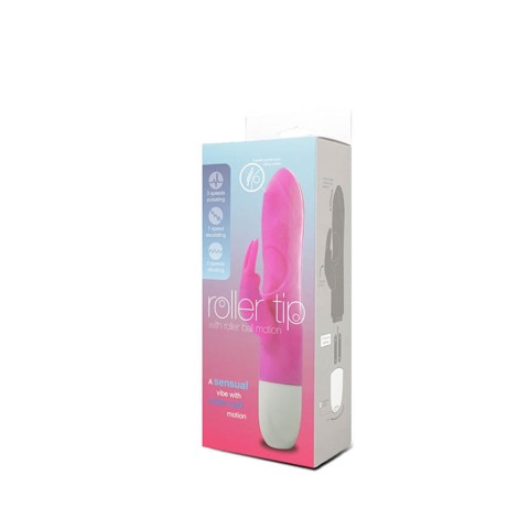 Vibratoare Rabbit, Vibrator Rabbit Roller Tip, Roz, 14 Cm, pasiune.ro