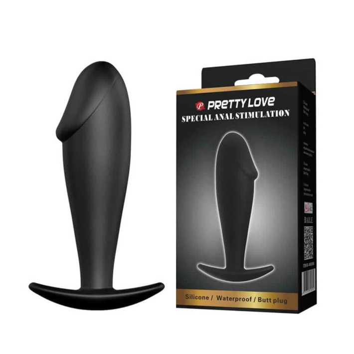 Dop Anal Special Stimulation, Negru, 10 Cm 8