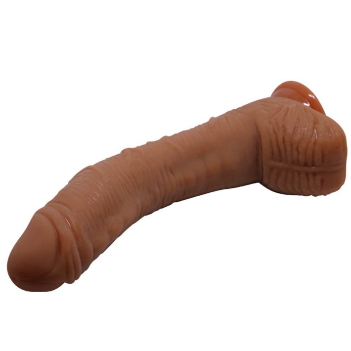 Dildo Realistic Beautiful Alex, Brun, 28 Cm 2