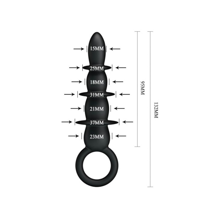 Dop Anal Special Anal Stimulator, Negru, 9.5 Cm 7