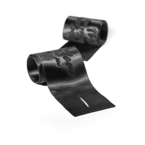 satin, Catuse Senzuale Din Matase, Negru, pasiune.ro