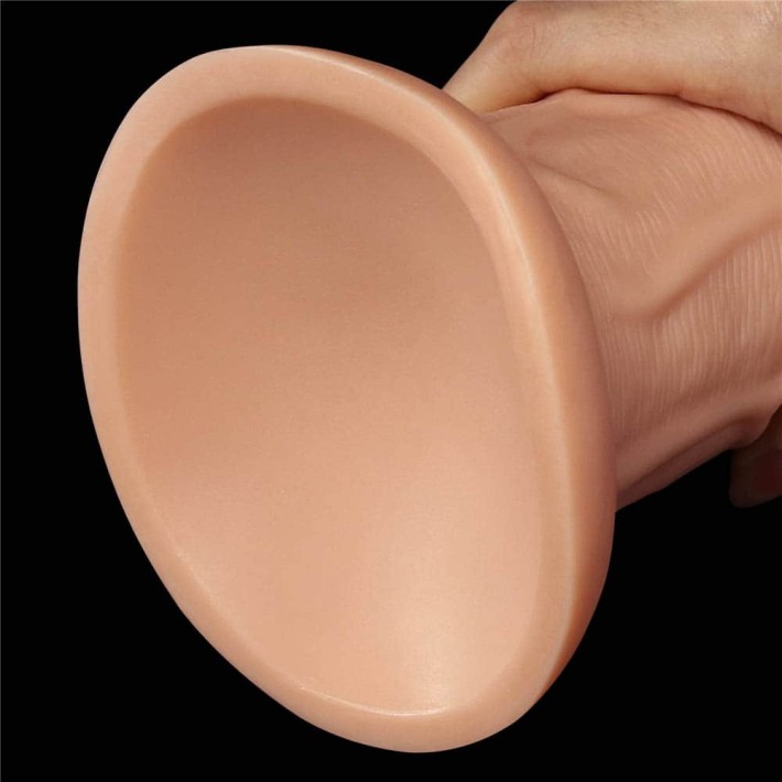 Dildo Realistic Extra-gros Curved, Natural, 24 Cm 8