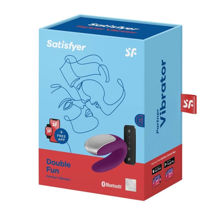 Vibrator Pentru Cupluri Double Fun, Violet 6