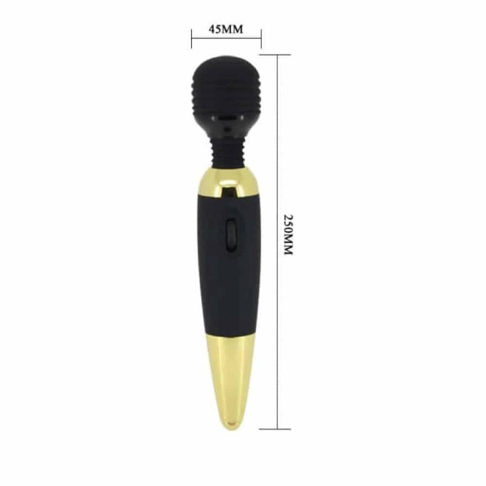 Vibrator Bagheta Power Wand, Auriu 10