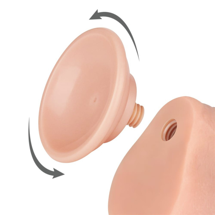 Dildo Realistic Sliding Skin Dual Layer, Natural, 17.5 Cm 6